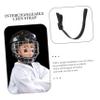 POPETPOP 3sets Hockey Helmet Chin Strap and Comfortable Chin Strap Accessory for Enhanced Safety and Stability Sports Fits Helmets Black view 4
