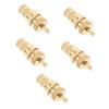 POPETPOP 5pcs Car Tire Valve Stem Cap Metal Valve Caps for Cars and Easy to Install