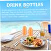 POPETPOP 20pcs Food-grade Beverage Storage Bottles for Juice and Reusable Airtight Lids for Home and Go Use view 3