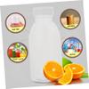 POPETPOP 20pcs Food-grade Beverage Storage Bottles for Juice and Reusable Airtight Lids for Home and Go Use view 4