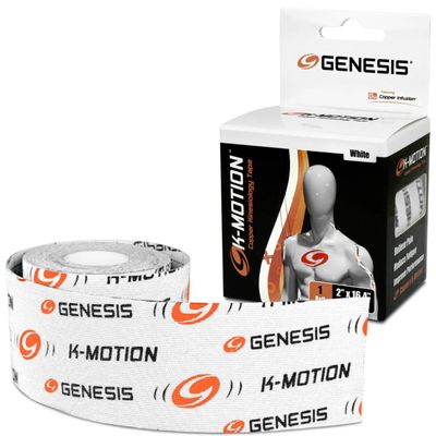 Genesis Bowling Tape - K-Motion White Uncut Roll - 2" x 16.4'