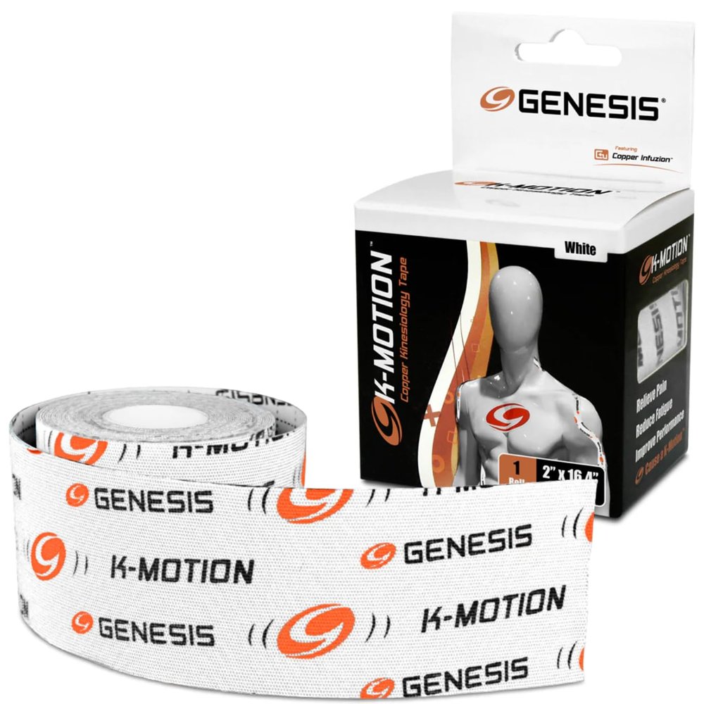 Genesis Bowling Tape - K-Motion White Uncut Roll - 2" x 16.4'
