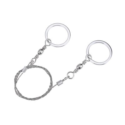 Balacoo Survival Saw Wire Saw Pvc Cable Saw Wire Survival Third Generation Stainless Steel Wire Chain Saw Camping Tool, Medium, Silver