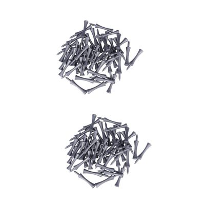 BESPORTBLE 2sets 70mm Grey Castle Tees Golf Tee Sturdy Abs Plastic Recyclable 50pcs*2