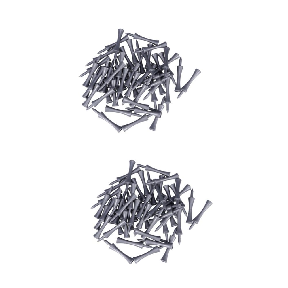 BESPORTBLE 2sets 70mm Grey Castle Tees Golf Tee Sturdy Abs Plastic Recyclable 50pcs*2