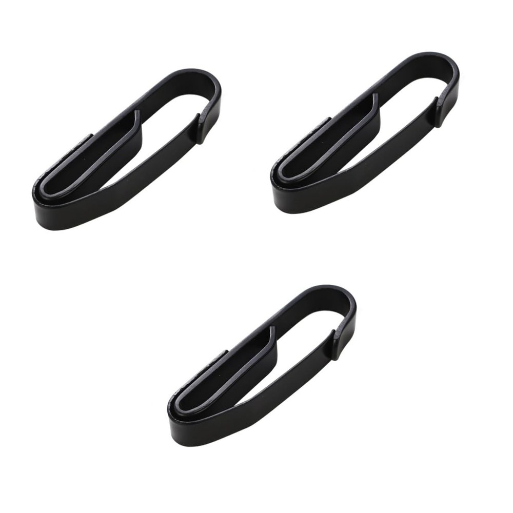 POPETPOP 3pcs Outdoor Stainless Steel Money Clip Belt Clip Keychain Heavy Duty for Camping Hiking Travel Compact Design for Keys and Essentials