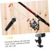 balacoo Metal Ice Fishing Rod Base Stand Portable Fishing Pole Holder for Bank Wall Mount Rod Rack view 3
