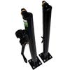 Do It Tennis Har-Tru Surface Mount Pickleball Posts - 2 7/8 Inch - Internal Wind (Black) view 1