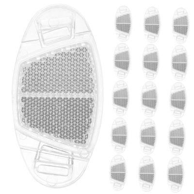 balacoo 16pcs Bike Reflectors Wheel Rim Lights for Night Riding Reflective Bike Accessories Bicycle Reflective Signs