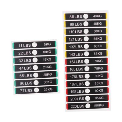 Aosekaa Weight Stack Labels Number Stickers Weight Tags Weight Stickers 11lbs to 220Ibs, Gym Machine Accessories