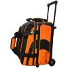 Pyramid Path Pro Deluxe Double Roller Bowling Bag (Black/Orange) view 1
