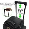 Pyramid Path Pro Deluxe Double Roller Bowling Bag (Black/Orange) view 3