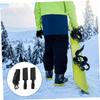 Balacoo Ski Holder 2pcs Ski Straps Belt Snowboard Skates Ski Board Carrier Ski Boot Strap Portable Ski Strap Skate Strap Ski Shoulder Strap Ski Pole Strap Accessories Child Nylon Sled, Blackx2pcs view 2