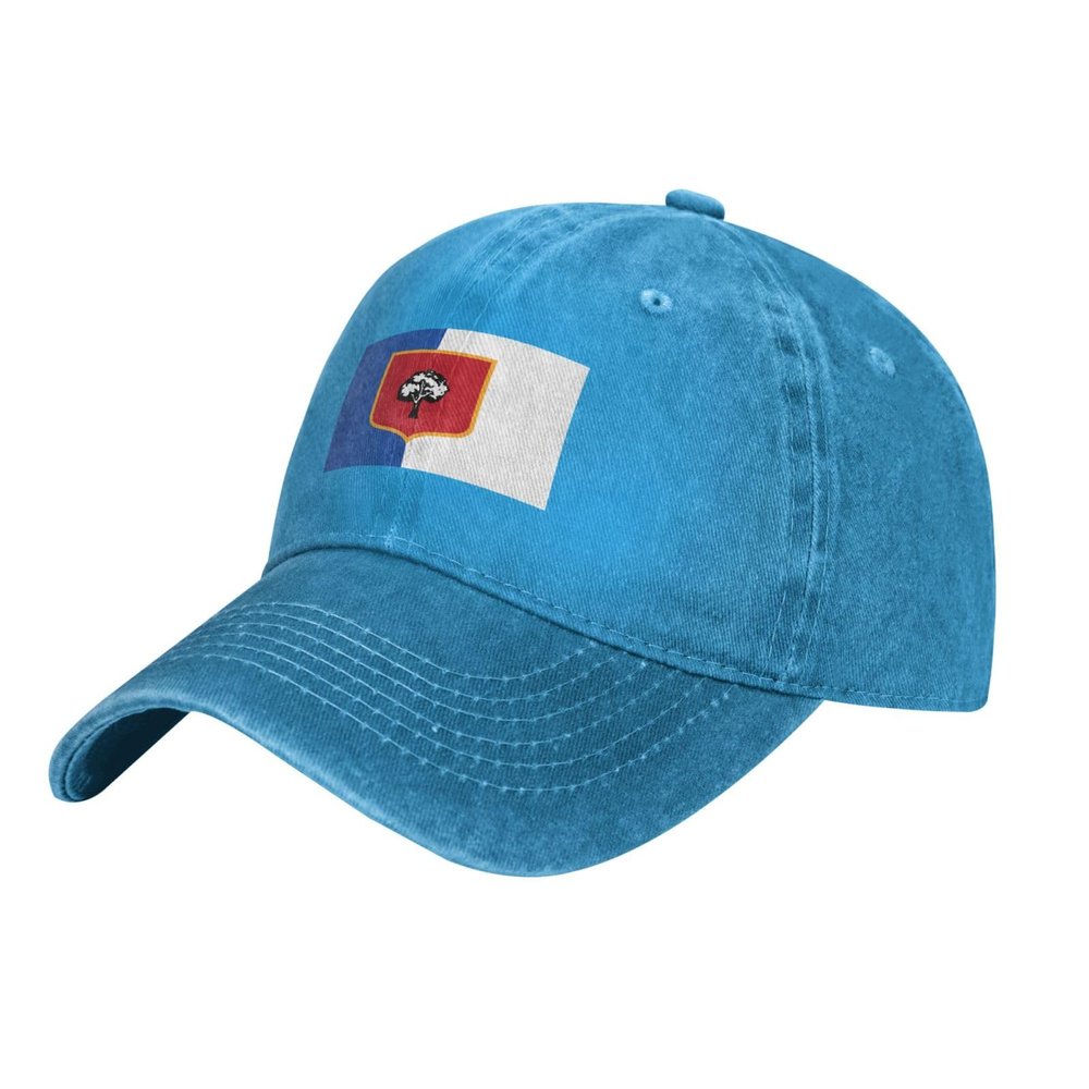 Flag of Lisbon, Ohio Dad Hat Vintage Baseball Cap for Men Women Hats Gifts Trucker Caps Blue