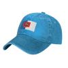 Flag of Lisbon, Ohio Dad Hat Vintage Baseball Cap for Men Women Hats Gifts Trucker Caps Blue view 1