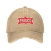 Logo of Frisco, Texas Dad Hat Vintage Baseball Cap for Men Women Hats Gifts Trucker Caps Natural view 2