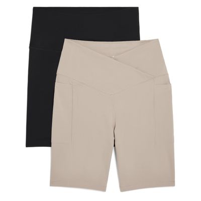 Danskin Women's 2-Pack 7" Active Bike Shorts