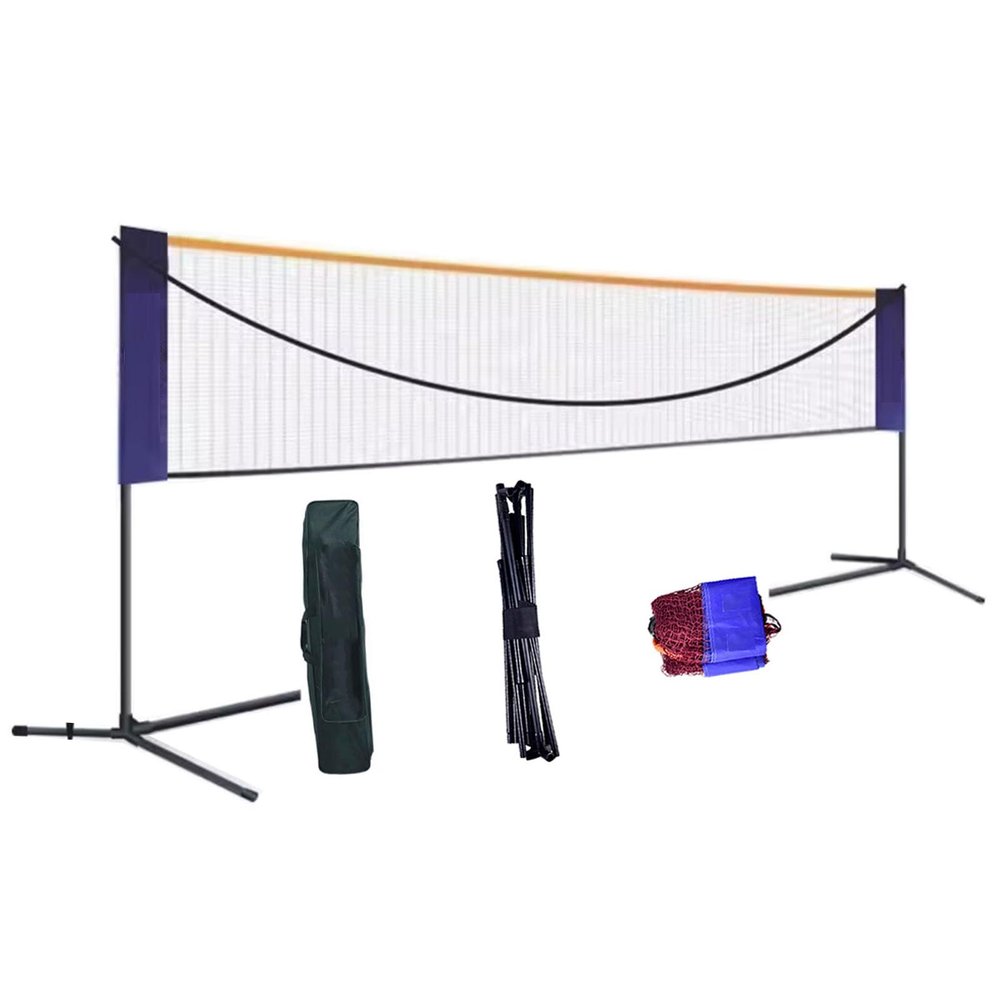 CORECHAIN Portable Badminton Volleyball Net Set with Stand, High Tenacity Tennis Pickleball Net, for Indoor Outdoor Sports (Size : 4.2m/14ft)