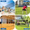 CORECHAIN Portable Badminton Volleyball Net Set with Stand, High Tenacity Tennis Pickleball Net, for Indoor Outdoor Sports (Size : 4.2m/14ft) view 2