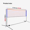 CORECHAIN Foldable Badminton Net Stand with Storage Bag, Pickleball Net with Stand, for Sports Field Gym, Sturdy Structure (Size : 4.1m/14ft) view 2