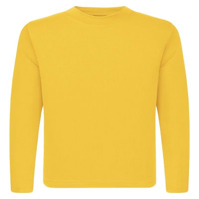 QBK 3T to Youth Neon Shirt Kids UPF 50+ Dry Fit Athletic Long Sleeve T Shirts for Boys and Girls-Moisture Wicking Rash Guard (Bright Yellow 5T)