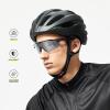 Cycling Glasses, TR90 Unbreakable Frame Polarized Anti-UV400 Sports Sunglasses, Large (W*148MM, 502b/Silver-l view 2