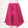 ACSUSS Kids Girls Ballroom Dance Skirt Satin Swing Latin Cha Cha Flamenco Dance Skirts Competition Costume Dancewear Hot Pink 3-4 Years view 3