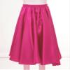 ACSUSS Kids Girls Ballroom Dance Skirt Satin Swing Latin Cha Cha Flamenco Dance Skirts Competition Costume Dancewear Hot Pink 3-4 Years view 4