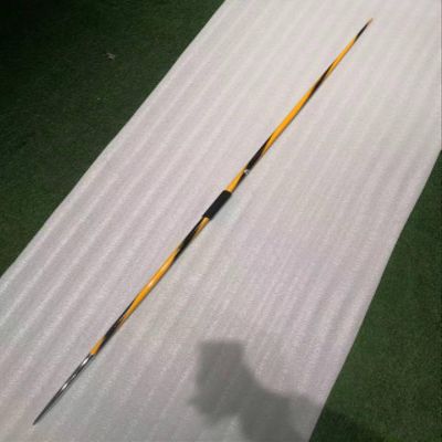 Competition Javelin 600Grams Black with Yellow Spiral Color for Competition and Training 600g Javelins (600g-60M)