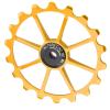 JTLB 18T Mountain Ceramic Bearing Rear Derailleur Pulley Wheel, Aluminum Alloy Material, Suitable for Heavy Duty Cycling and Off Road Riding (Gold) view 1