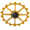 JTLB 18T Mountain Ceramic Bearing Rear Derailleur Pulley Wheel, Aluminum Alloy Material, Suitable for Heavy Duty Cycling and Off Road Riding (Gold) view 4