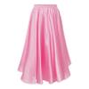 ACSUSS Kids Girls Ballroom Dance Skirt Satin Swing Latin Cha Cha Flamenco Dance Skirts Competition Costume Dancewear Pink 3-4 Years view 1