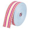 BENECREAT 4.78~5 Yards Polyester Jacquard Webbing, 1-1/2 inch Wide Webbing Strap Flat Sewing Webbing Woven Ribbon for Clothing Accessories Strap, Camellia view 1