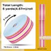 BENECREAT 4.78~5 Yards Polyester Jacquard Webbing, 1-1/2 inch Wide Webbing Strap Flat Sewing Webbing Woven Ribbon for Clothing Accessories Strap, Camellia view 2