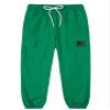 SANGTREE Womens Cargo Pants Drawstring Elastic Waist Tapered Jogger Pants with Pockets for Women,Green, XXL view 3