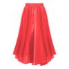 ACSUSS Kids Girls Ballroom Dance Skirt Satin Swing Latin Cha Cha Flamenco Dance Skirts Competition Costume Dancewear Red 3-4 Years view 1