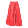 ACSUSS Kids Girls Ballroom Dance Skirt Satin Swing Latin Cha Cha Flamenco Dance Skirts Competition Costume Dancewear Red 3-4 Years view 2