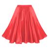 ACSUSS Kids Girls Ballroom Dance Skirt Satin Swing Latin Cha Cha Flamenco Dance Skirts Competition Costume Dancewear Red 3-4 Years view 3
