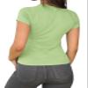 Abardsion Women Casual Raglan Sleeve Crewneck Slim T Shirts - 2026 Spring Summer Basic Activewear Going Out Tops(Grass Green, XS) view 2