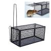 Rat Trap,Metal Reusable Mousetrap Smart Self-Locking Mousetrap Secure Iron Mesh Household Mousetrap Metal Reusable Indoor and Outdoor Mousetrap Cage view 3