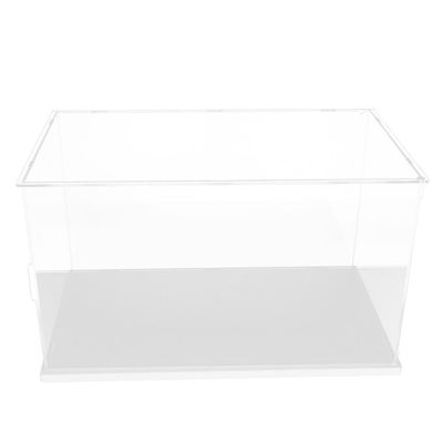 UPKOCH Display Case for Collectibles Clear Boxing Glove Holder for Figurine and Model Showcase Landscape Storage and Protective Design