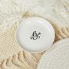 Generic Monogrammed Heart Ring Dish Custom Initial Jewelry Holder Customized Jewelry Dish Letter Ring Dish Bridesmaid Gift Keepsake Ceramic 4"" Trinket Dish Engagement Gift view 2