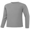 QBK 3T to Youth Neon Shirt Kids UPF 50+ Dry Fit Athletic Long Sleeve T Shirts for Boys and Girls-Moisture Wicking Rash Guard (Grey M) view 2