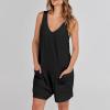 KICILVS Summer Rompers for Women 2025 Casual Sleeveless Shorts Jumpsuits with Pockets Trendy Jumpers Loose Comfy Overalls view 4