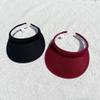2 Pack Sun Visor Hats Women Men Clip On Wide Brim Visors Hat Outdoor Sports Golf Beach Travel Tennis Caps (Black+Maroon) view 2