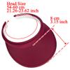 2 Pack Sun Visor Hats Women Men Clip On Wide Brim Visors Hat Outdoor Sports Golf Beach Travel Tennis Caps (Black+Maroon) view 3