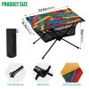 GOODOLD Colorful Craft Sticks Beach Camping Table, Easy Fold-Up Design & Portable with Carry Bag  Ideal for Outdoor BBQ, Picnic, Campsites view 3
