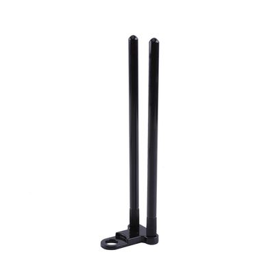 Yctze Black Aluminium Alloy Windproof Fishing Rod Connector with Snag Bar Ears for Bite Alarm