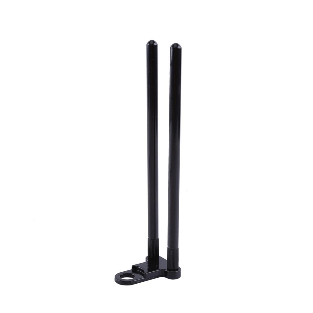 Yctze Black Aluminium Alloy Windproof Fishing Rod Connector with Snag Bar Ears for Bite Alarm