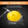20 Pack Plastic Baseball Practice Balls - Hard Training Baseballs for Batting Hitting Pitching - Hollow Airflow Softball - Limited Flight Lightweight Mini Ball for Indoor & Outdoor Sport 9 Inches view 2